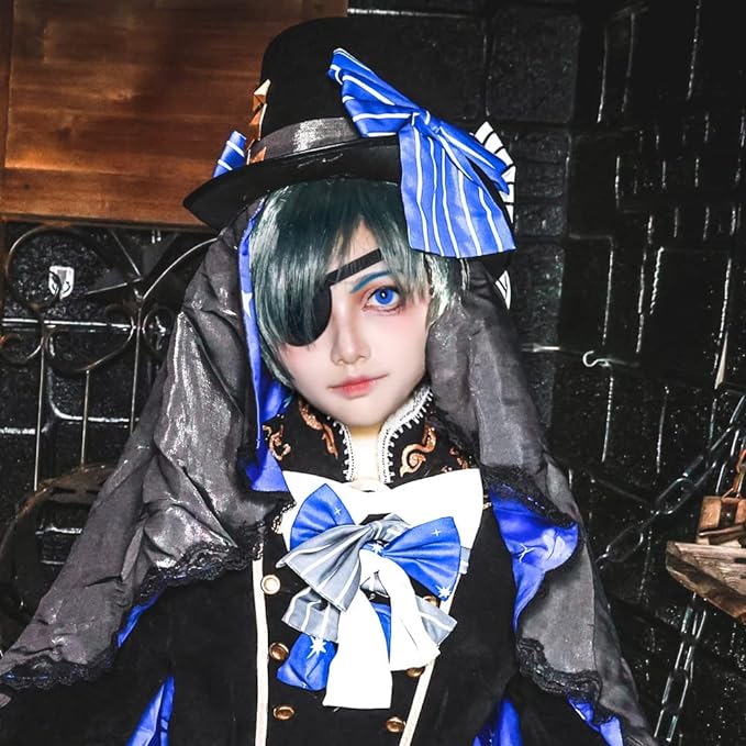 Eyepatch Cosplay Black White Costume