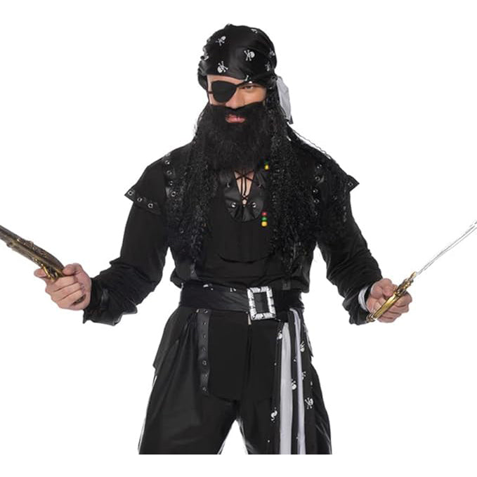 Eyepatch Cosplay Black White Costume