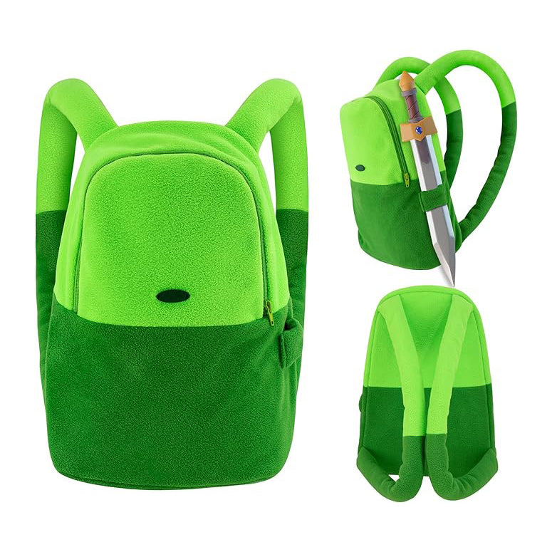 Fionna Cosplay Backpack Green Bag Prop for Anime Costume