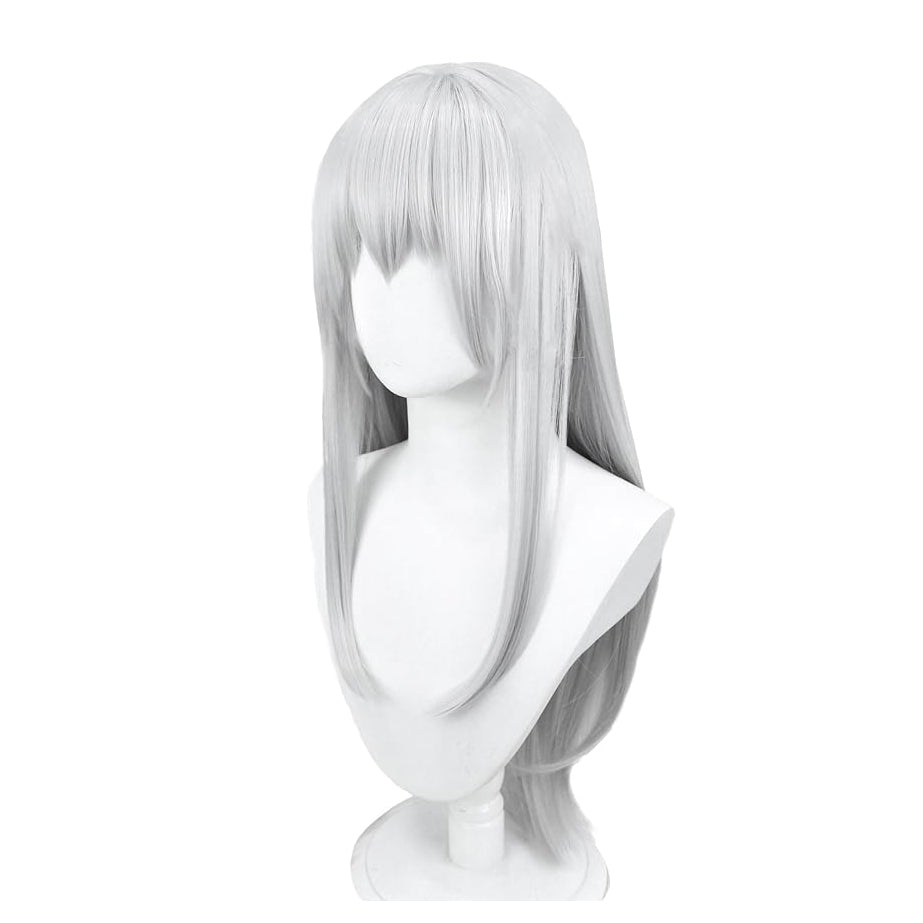 Satoru Women Cosplay Wig with Face Sticker Anime JJK Costume Accessories for Halloween