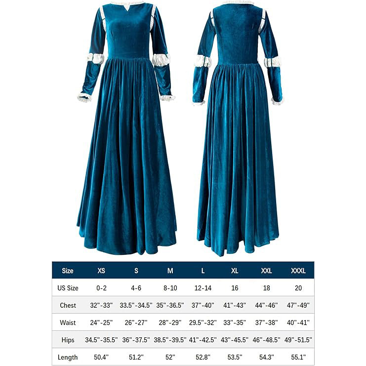 Princess Cosplay Costume Renaissance Medieval Dress