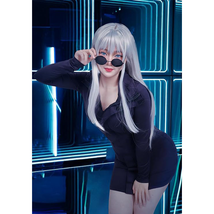 Gojo Satoru Female Version Bodycon Dress with Glasses
