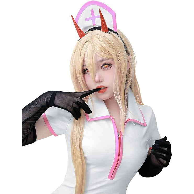 Red Cosplay Horns Hair Clips Headwear