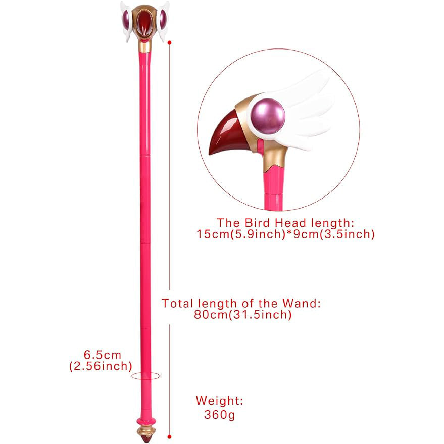 Detachable Cosplay Wand 31.5" Birds Head