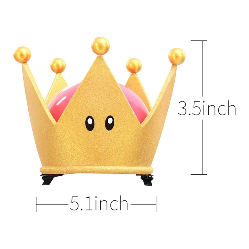 Women Bowsette Crown Gold Plastic Cosplay Crown for Halloween