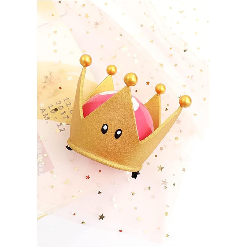 Women Bowsette Crown Gold Plastic Cosplay Crown for Halloween