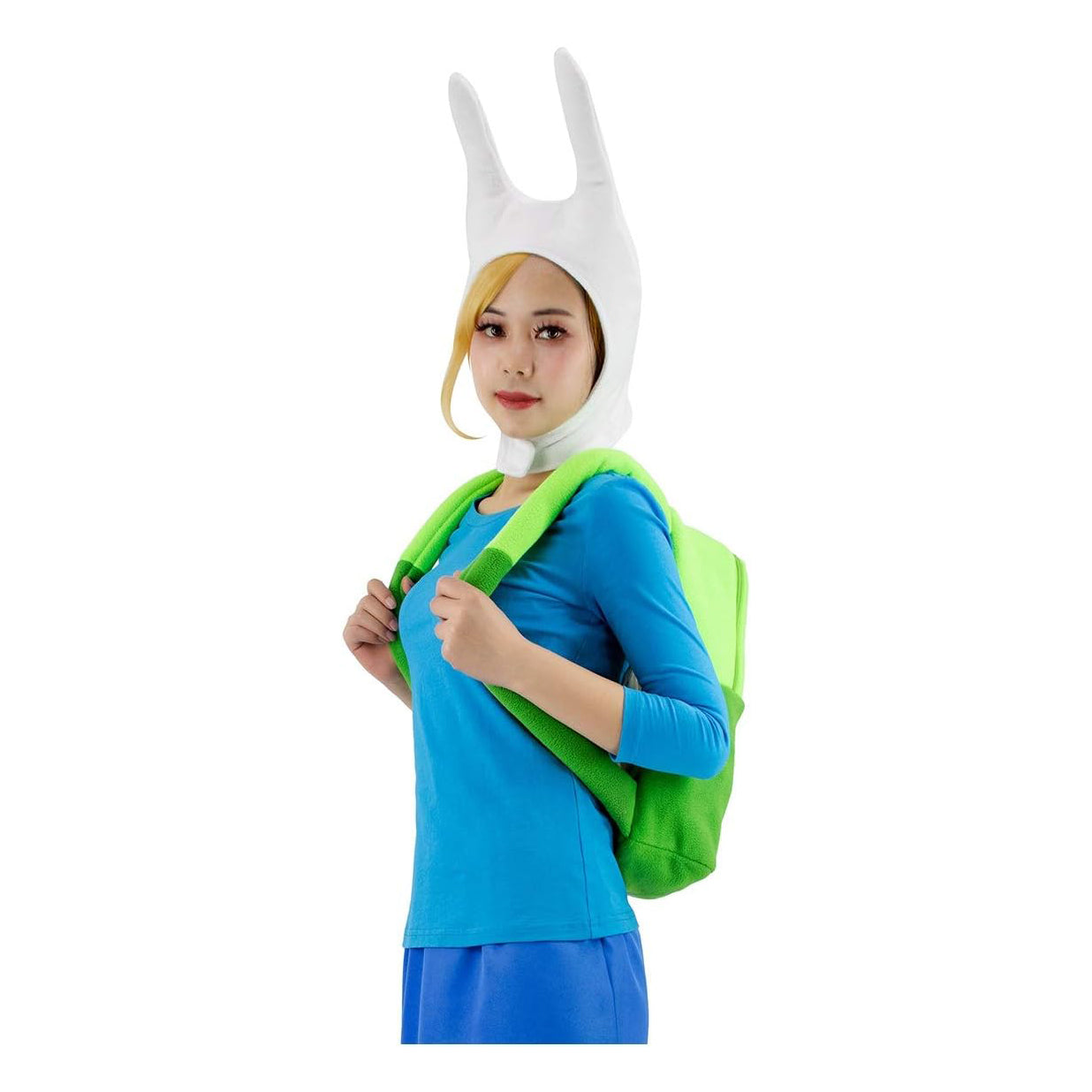 Fionna Cosplay Backpack Green Bag Prop for Anime Costume