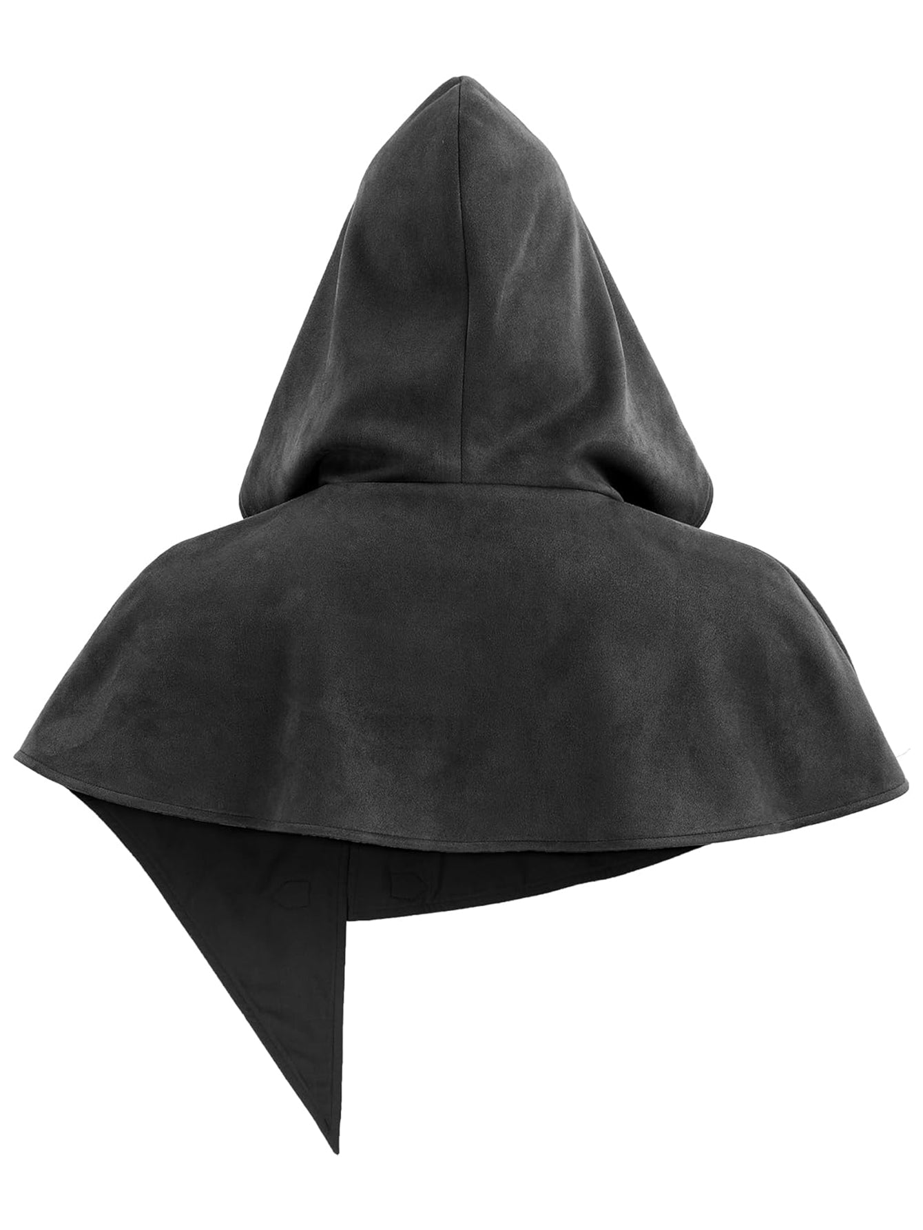Medieval Cowl Hood With Buckles Renaissance Hooded Cape Hat Costume Accessories For Halloween Party