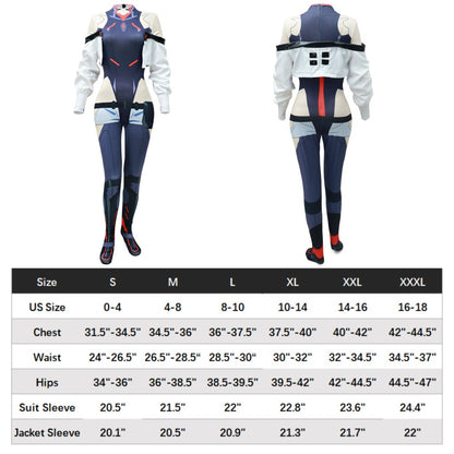 Lucy Cosplay Costume Size Chart