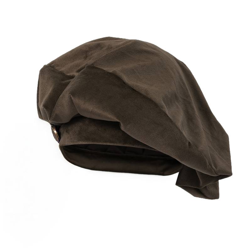 Men Renaissance Medieval Tudor Hat Beret Hat Ren Faire LARP Muffin Cap Minstrel Hat Costume Accessories
