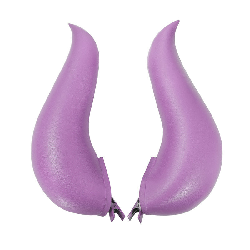 Albedo Demon Devil Horns Cosplay Clip Headwear Accessories for Halloween Party