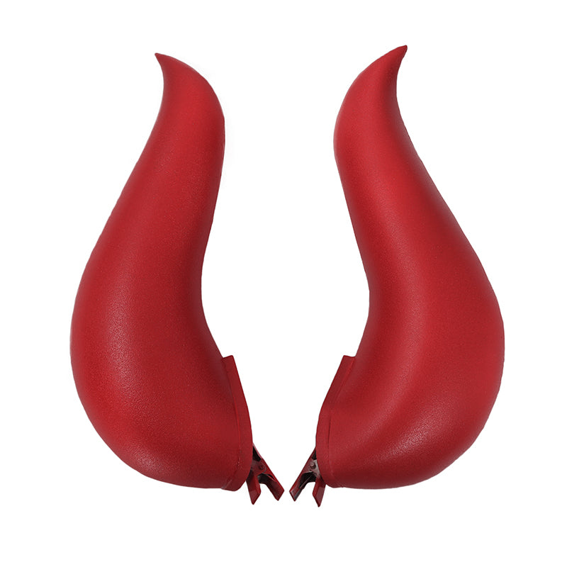 Albedo Demon Devil Horns Cosplay Clip Headwear Accessories for Halloween Party