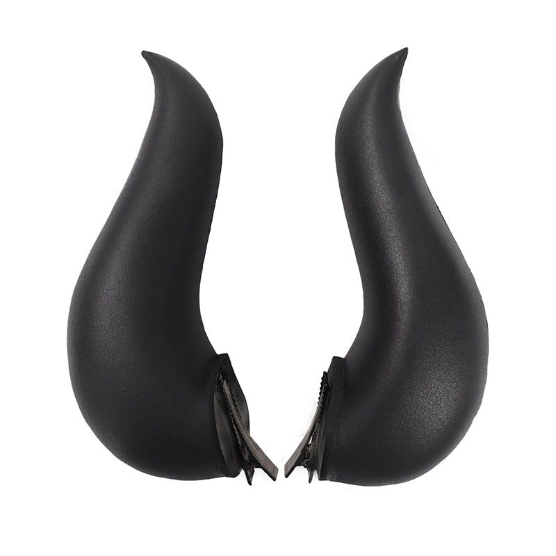 Albedo Demon Devil Horns Cosplay Clip Headwear Accessories for Halloween Party