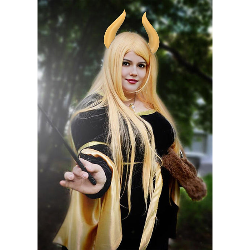 Albedo Demon Devil Horns Cosplay Clip Headwear Accessories for Halloween Party