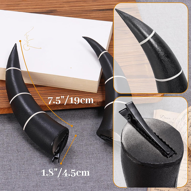 Anime Cosplay Horns with Clips Devil Headband Costume Accessories for Halloween Party