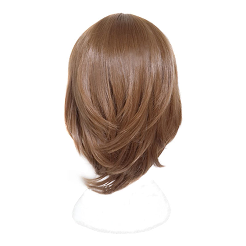 Anime Cosplay Short Brown Wig with Bang for Halloween Party
