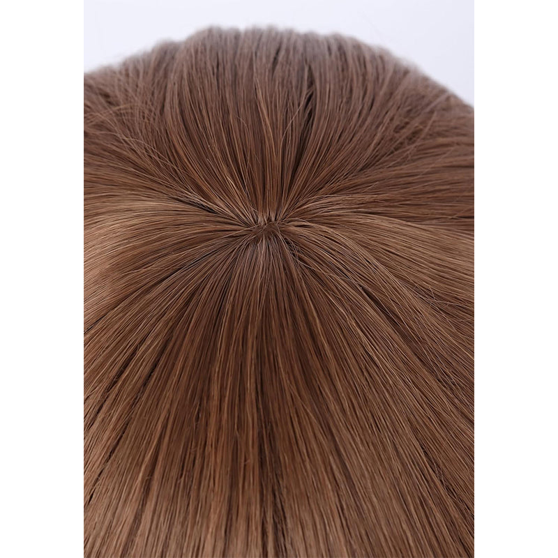 Anime Cosplay Short Brown Wig with Bang for Halloween Party