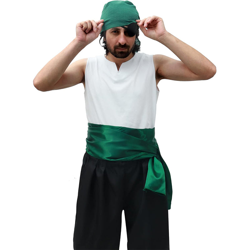 Anime Karate Sash Kung Fu Suit Satin Waist Belt 2 PCS 126”*13” Pirate Cosplay Sash Costume Accessories For Halloween Party