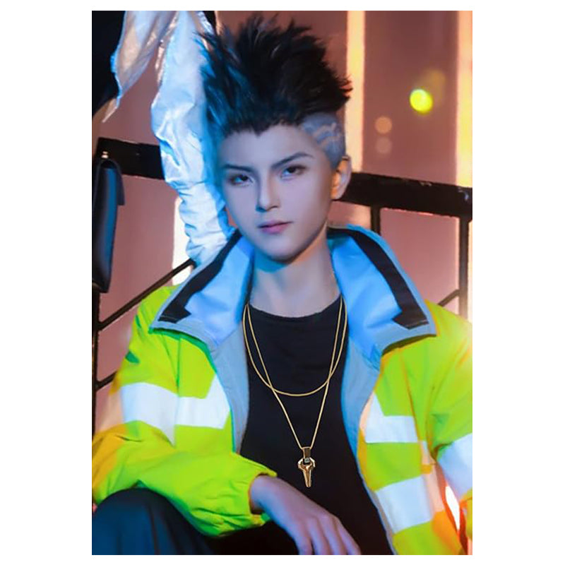 David Cosplay Necklaces Snake Chain Pedant 2 PCS Costume Accessories