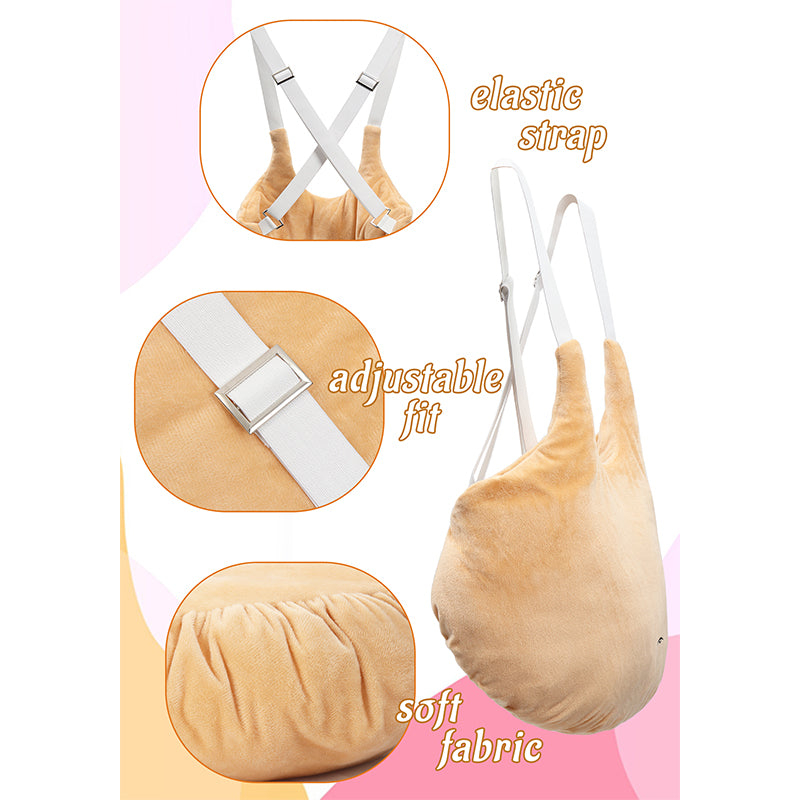Fake Belly Padding Costume Accessory Adjustable Fat Suit Prop For Halloween Party