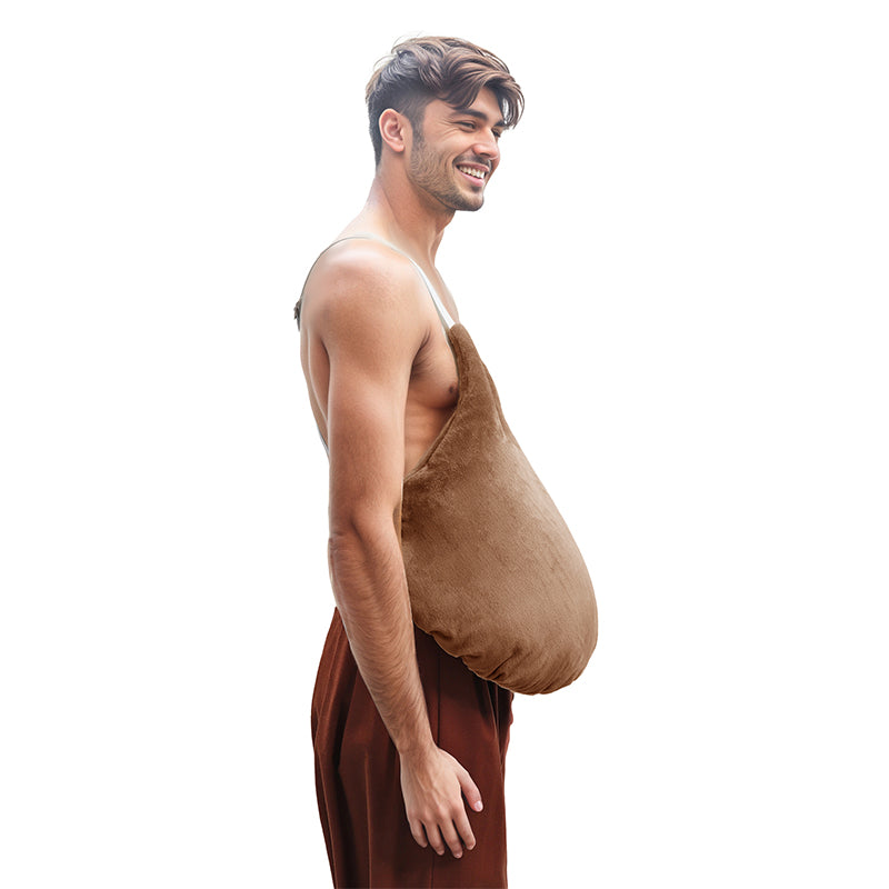 Fake Belly Padding Costume Accessory Adjustable Fat Suit Prop For Halloween Party