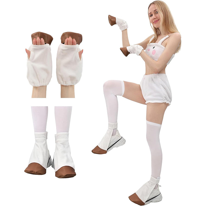 Horse Hoof Hand Shoes Set Animal Hooves Gloves Shoe Covers With Elastic Straps Costume Accessories