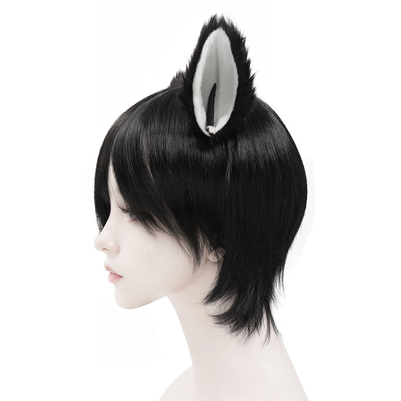 Izutsumi Cosplay Wig with Cat Ears Headband for Halloween Party