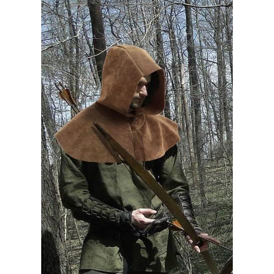 Medieval Cowl Hat Renaissance Cowl Cape Hooded Gothic Pagan Cosplay Costume Accessories