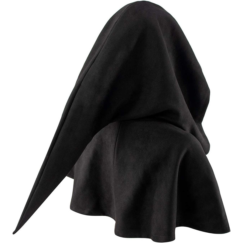 Medieval Cowl Hat Sturdy Faux Suede Pagan Cosplay Costume Accessories for Halloween Party