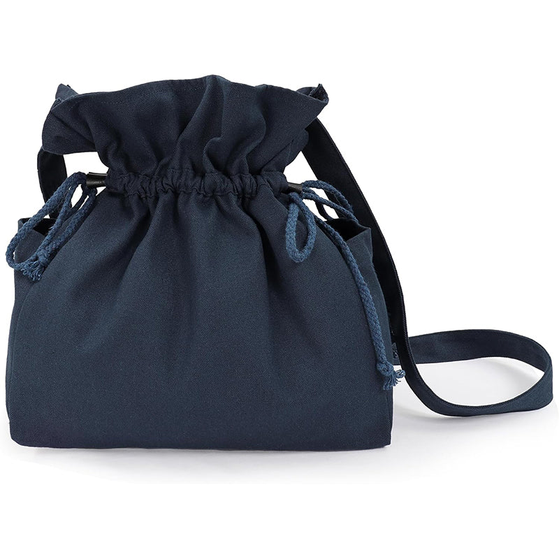 Medieval Drawstring Bag Canvas Shoulder Bag With Side Pockets Renaissance Ren Faire LARP Shoulder Bag Cosplay Costume Accessories