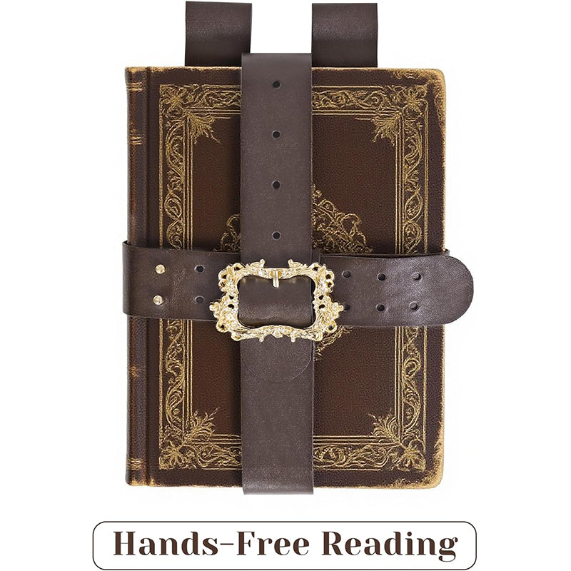 Medieval Renaissance Book Holder Strap Cover Reading Carrier Holder Adjustable Belt Book Holder LARP Cosplay Costume Accessories
