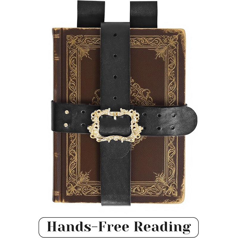 Medieval Renaissance Book Holder Strap Cover Reading Carrier Holder Adjustable Belt Book Holder LARP Cosplay Costume Accessories