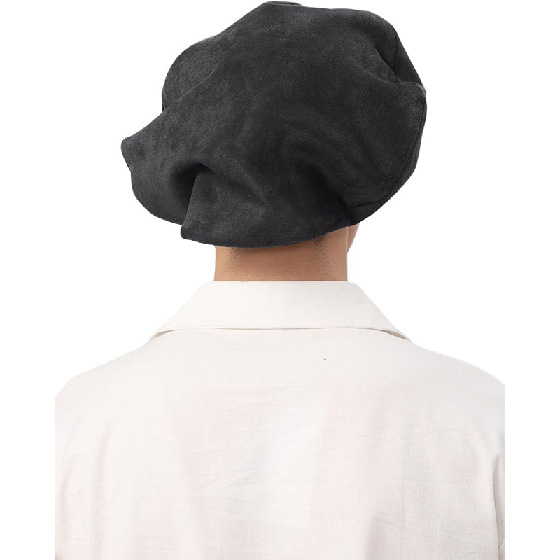 Medieval Renaissance Men Beret Tudor Hat Muffin Cap Minstrel Hat Ren Faire LARP Hat Costume Accessories