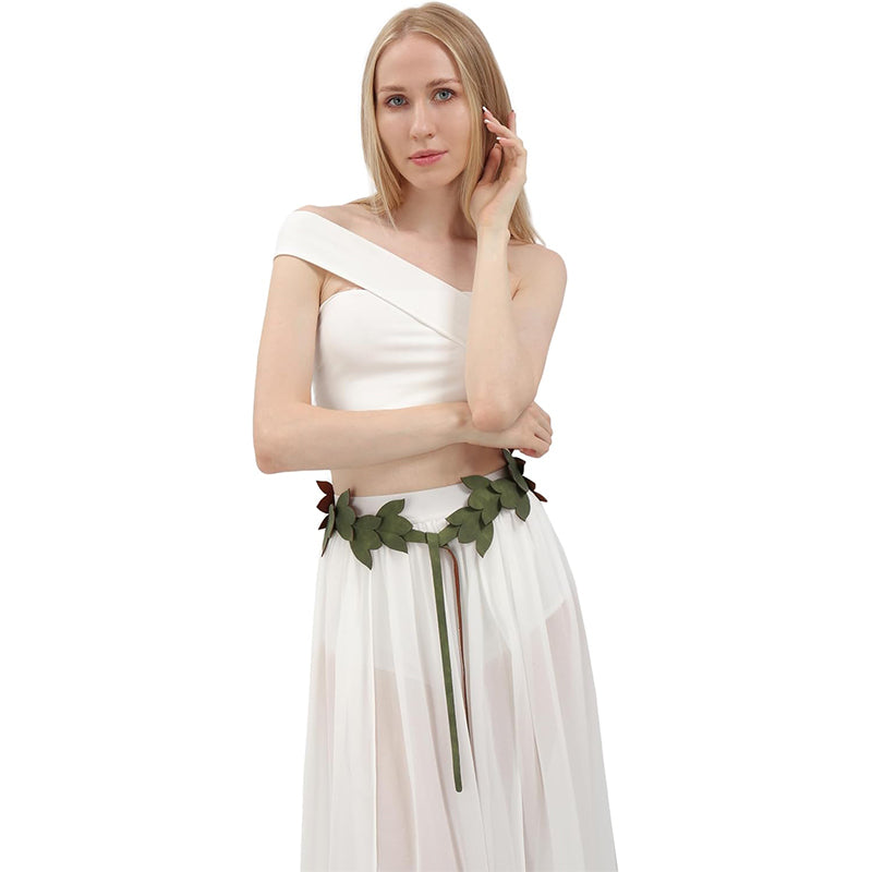 Medieval Sash Belt Leaf Belt Faux Leather Renaissance Fairy Style Waistband Costume Accessories For Halloween Party Daily Wear