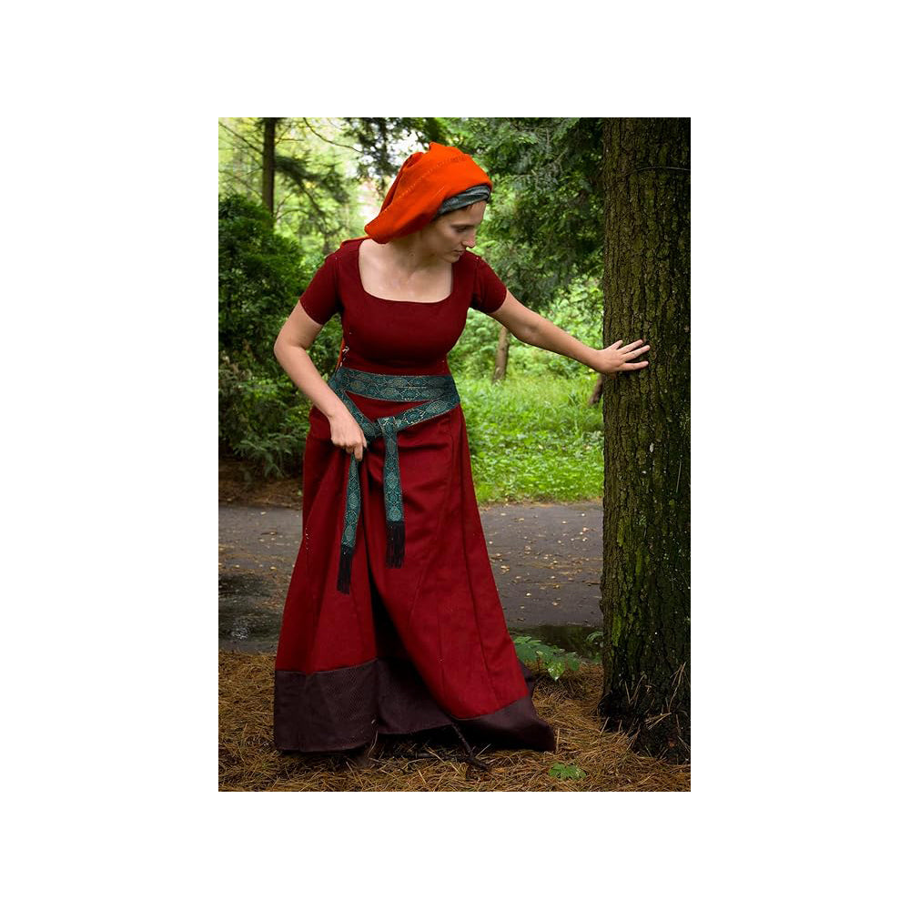 Medieval Vintage Waist Belt with Wave Trim Pirate Cosplay Costume Accessory