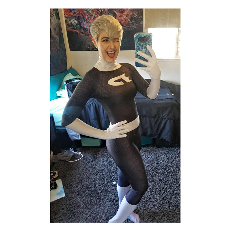 Men Black Cosplay Bodysuit Costume 3D Printed for Halloween Party