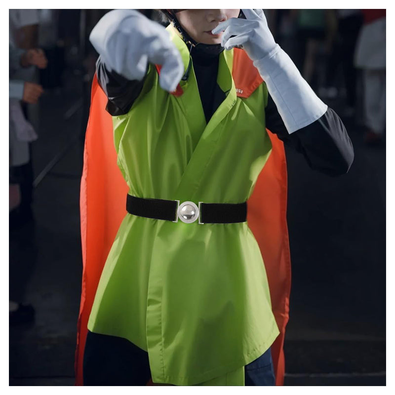 Men Elastic Adjustable Cosplay Belt Black Yellow Belt Costumes Accessories