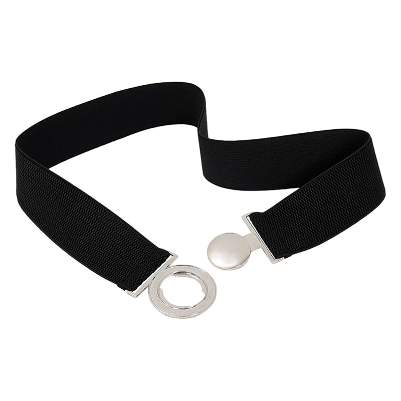 Men Elastic Adjustable Cosplay Belt Black Yellow Belt Costumes Accessories