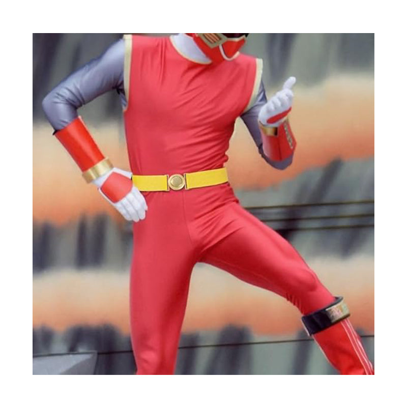 Men Elastic Adjustable Cosplay Belt Black Yellow Belt Costumes Accessories