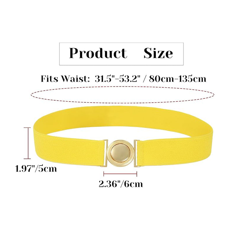 Men Elastic Adjustable Cosplay Belt Black Yellow Belt Costumes Accessories