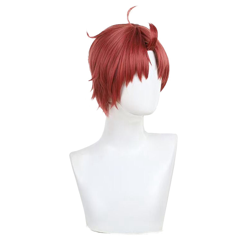 Men Jin Enjouji Red Cosplay Wig Anime Cosplay Wig for Halloween Party