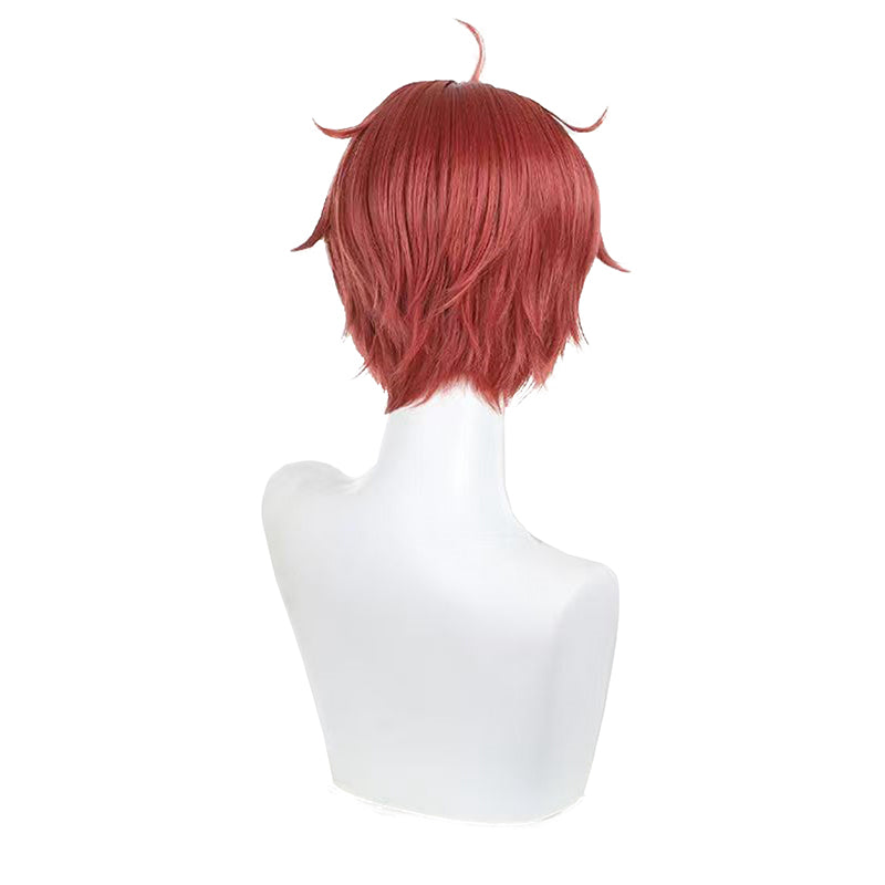 Men Jin Enjouji Red Cosplay Wig Anime Cosplay Wig for Halloween Party