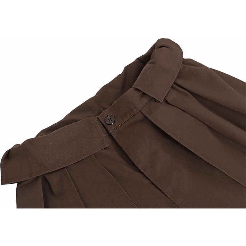 Men Medieval Pants Viking Steampunk Renaissance Gothic Pirate Trousers With Belt Cosplay Costumes For Party Daily-wear