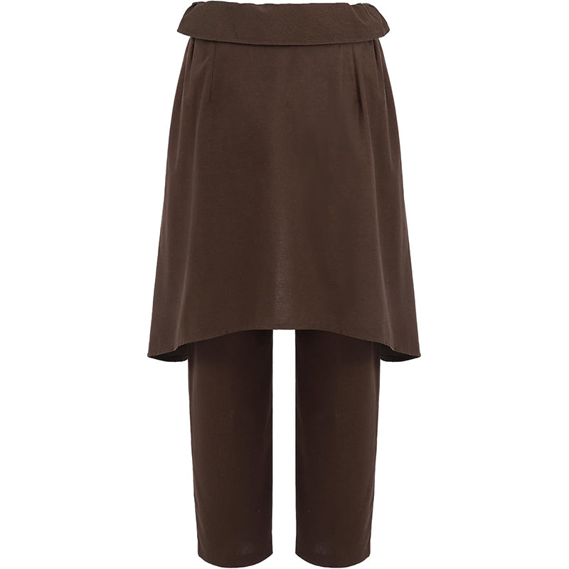 Men Medieval Pants Viking Steampunk Renaissance Gothic Pirate Trousers With Belt Cosplay Costumes For Party Daily-wear