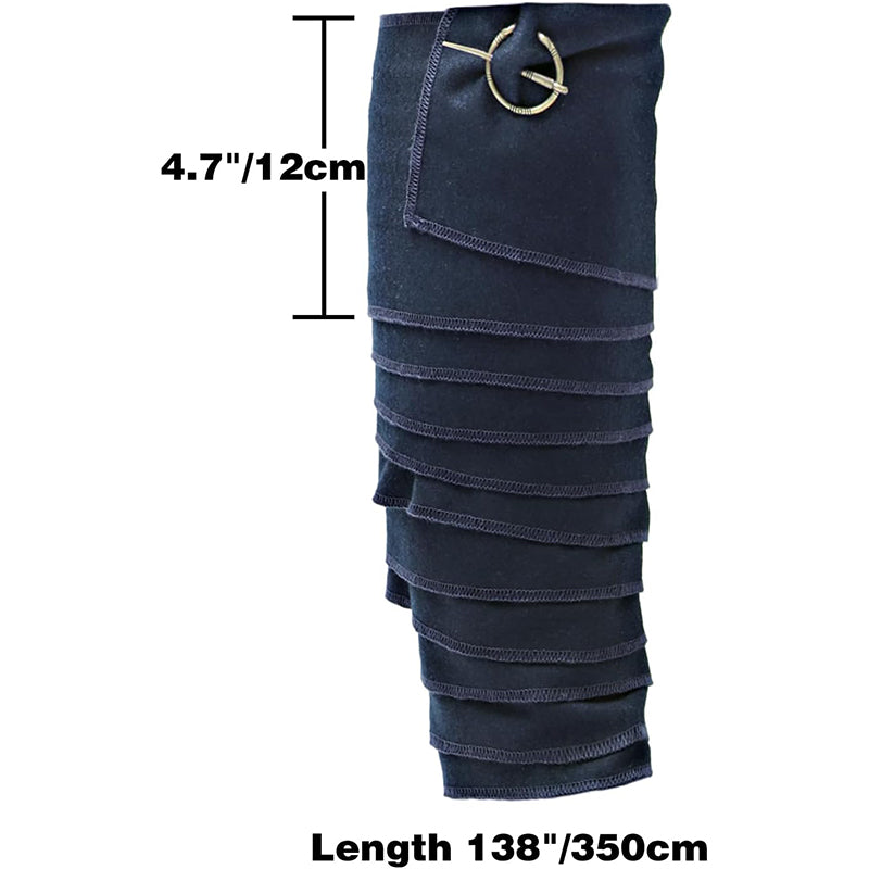 Men Medieval Pirate Leg Wraps With Brooch Pins Renaissance Leg Covers Cosplay Costume Accessories For Party Halloween Daily Wear