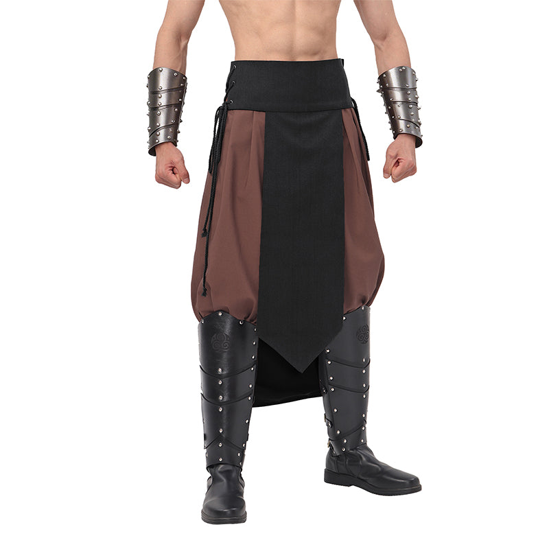 Men Medieval Renaissance Adjustable Loincloth Knight Warrior Linen Loincloth LARP Costume Accessories