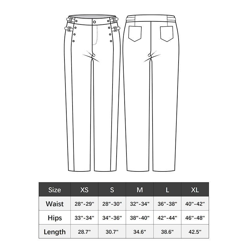 Men Medieval Renaissance Steampunk Gothic Vampire Pants Trousers Victorian Vintage Floral Pants Cosplay Costume Trousers