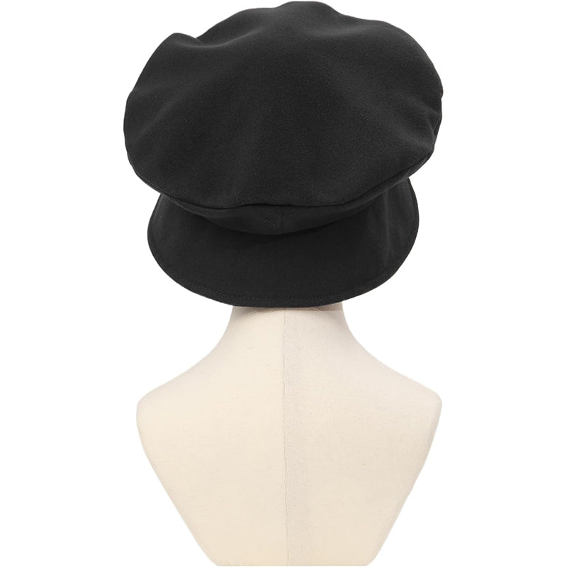 Men Women Medieval Tudor Beret Hat Renaissance Faux Suede Cap With Flap Costume Accessories For Party Festival