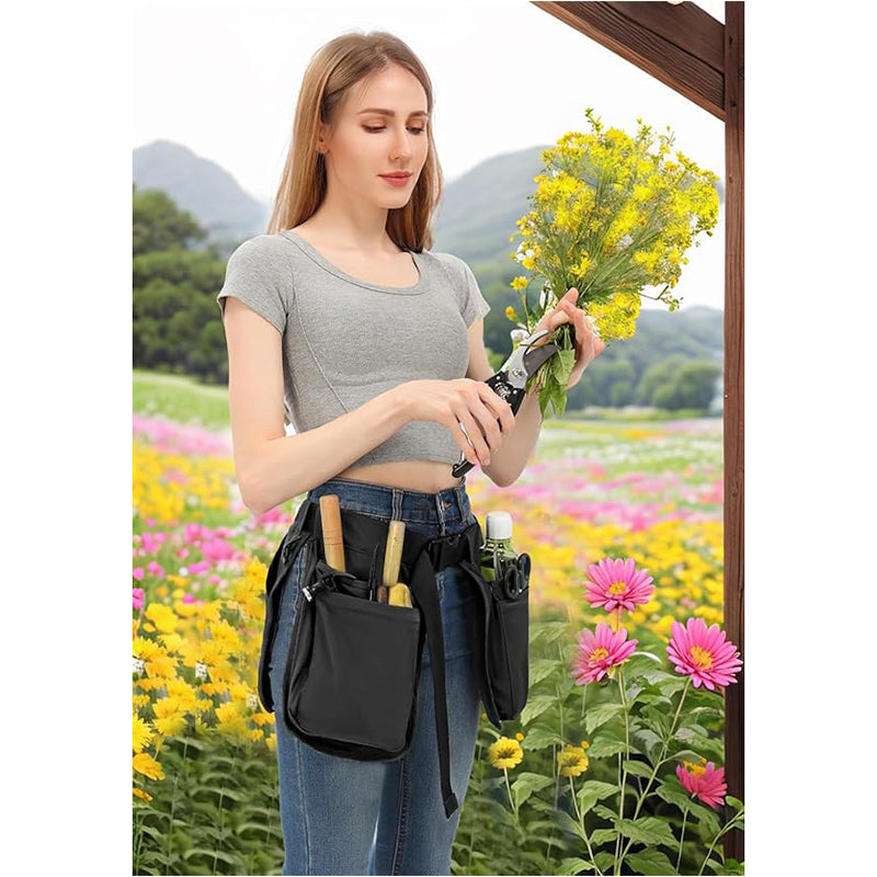 Multi-pocket Waist Belt Apron Bag Garden Tools for Gardener Garden Waist Bag