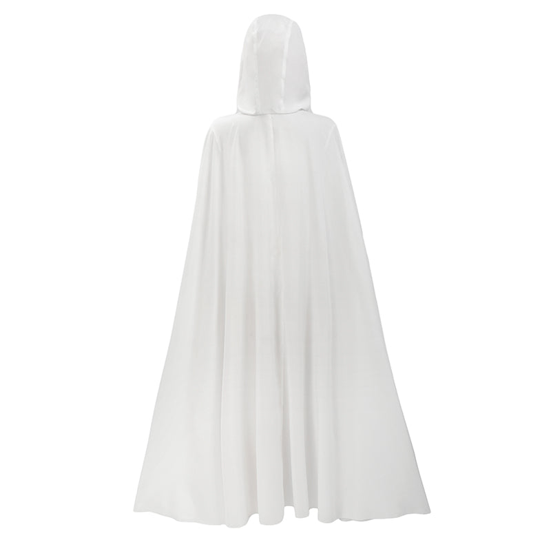 Raven Cosplay Costume Suit White Cape Women Jumpsuit Waist Chain US Size